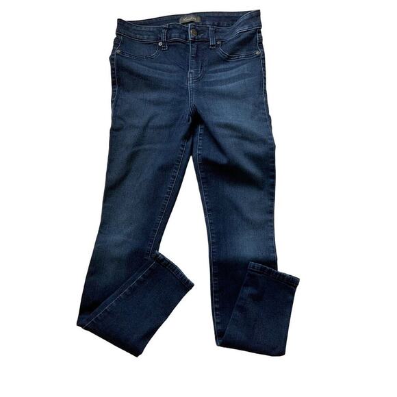 Level 99 Jeans Women's Size 29/8 Faded Dark Wash Stretched Denim - Picture 8 of 11